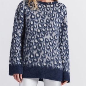 Current/Elliot The Cali Leopard Print Sweater